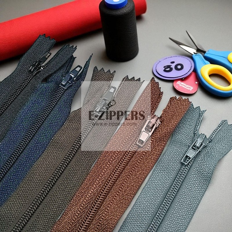 Pants and Skirt Zippers 7" - 18 cm #3 Nylon Coat Zipper – Close End ZPHSN0018T5