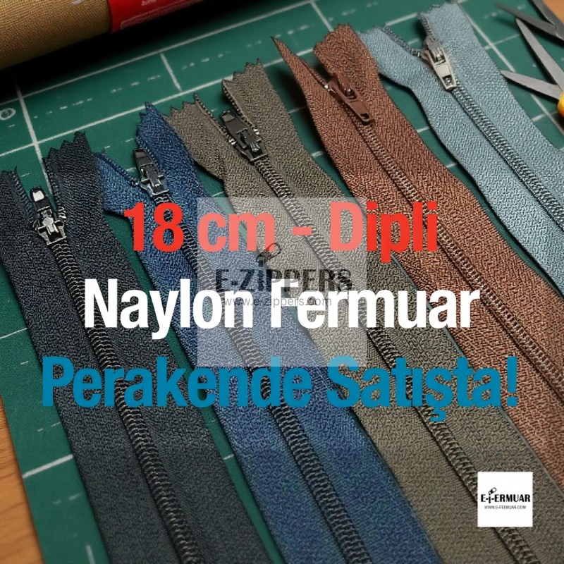 Pants and Skirt Zippers 7" - 18 cm #3 Nylon Coat Zipper – Close End ZPHSN0018T5