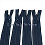 22 cm 8.66" Invisible Zipper with Tulle Tape | For Dresses, Skirts and Inner Pockets | ZPHSN0022TUL