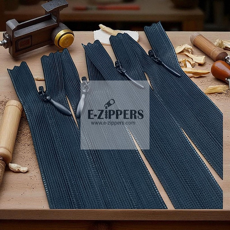 Gizli Fermuar 22 cm Tül Elbise ve Etek Fermuarı ZPHSN0022TUL