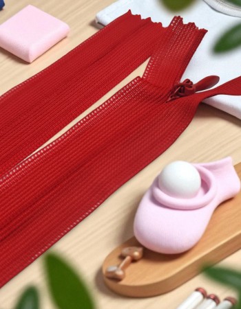 Gizli Fermuar 25 cm Tül Elbise ve Etek Fermuarı ZPHSN0025TUL