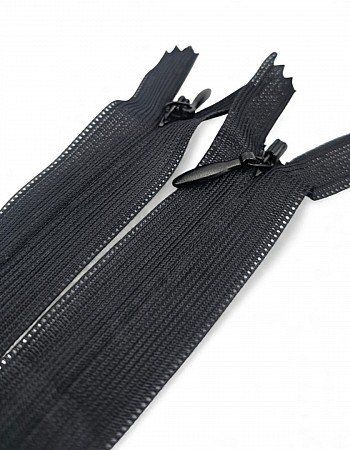 Concealed Zipper 30 / 0,32 yrd cm Skirt and Dress Zipper Black Closed End ZPHSN0030TUL