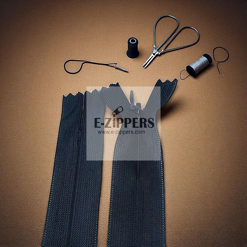 Gizli Fermuar 35 cm Tül Elbise ve Etek Fermuarı ZPHSN0035TUL