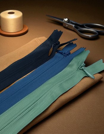 Gizli Fermuar 35 cm Tül Elbise ve Etek Fermuarı ZPHSN0035TUL