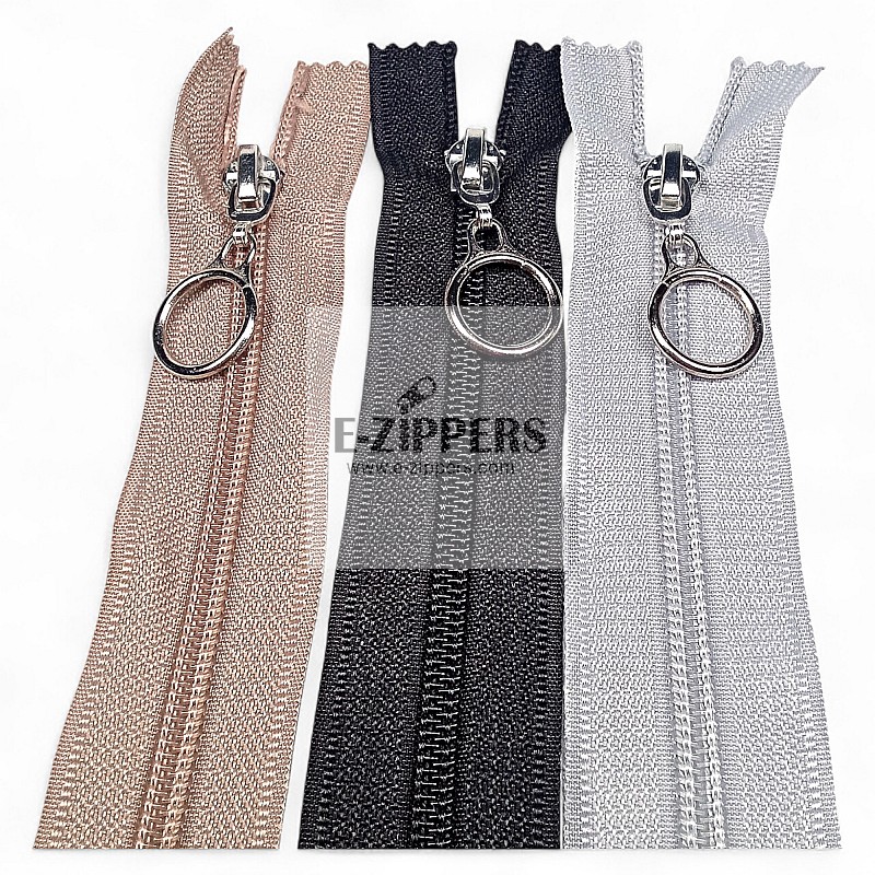 Bag Zipper with Ring Handle #5 37 cm / 0,40 yrd- Close End ZPHSN0037T10