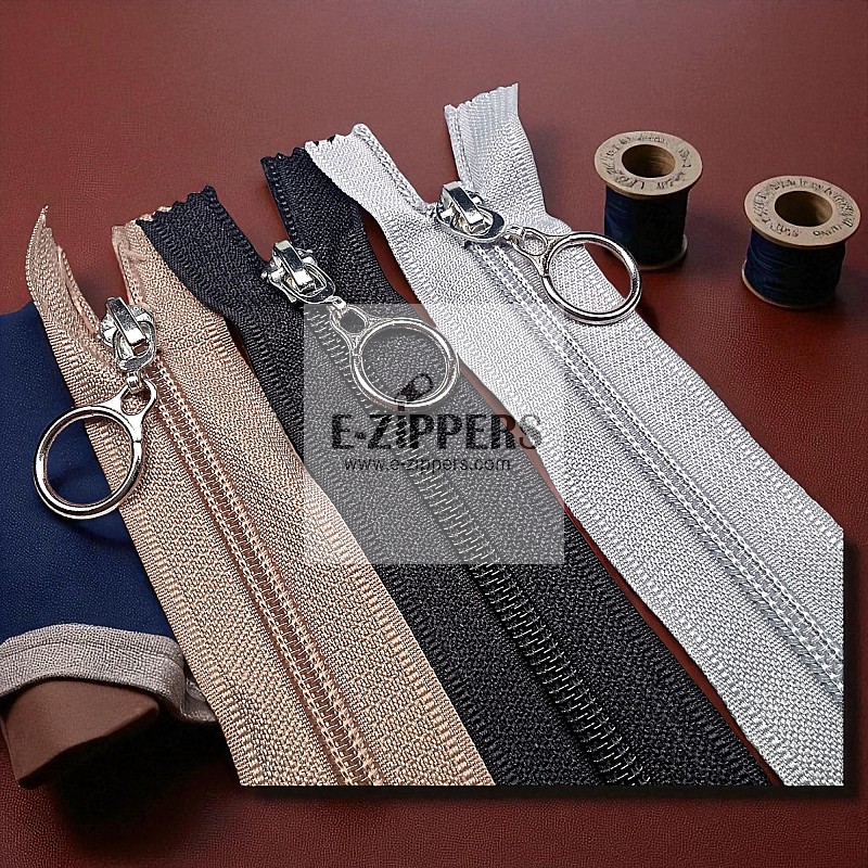 Bag Zipper with Ring Handle #5 37 cm / 0,40 yrd- Close End ZPHSN0037T10