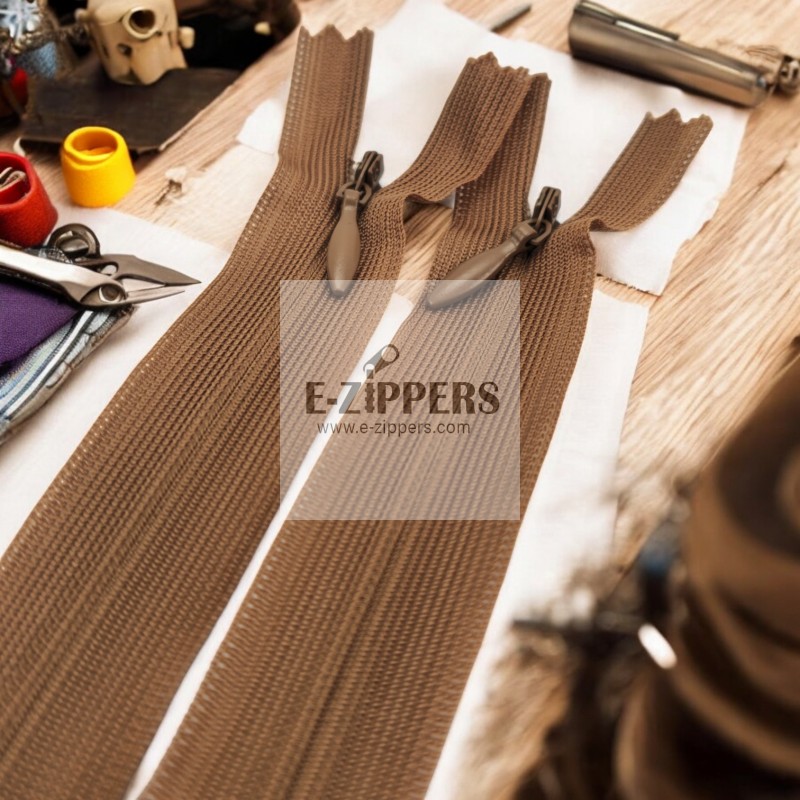 Hidden Zipper 50 cm Tulle Dress and Skirt Zipper ZPHSN0050TUL