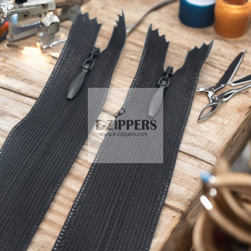 Hidden Zipper 50 cm Tulle Dress and Skirt Zipper ZPHSN0050TUL