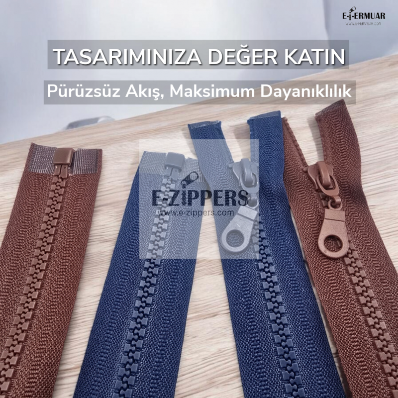 T6 Kemik Fermuar 70 cm Açık Uçlu – Dış Giyim İçin Dayanıklı Separe Model - ZPHSN0070T6