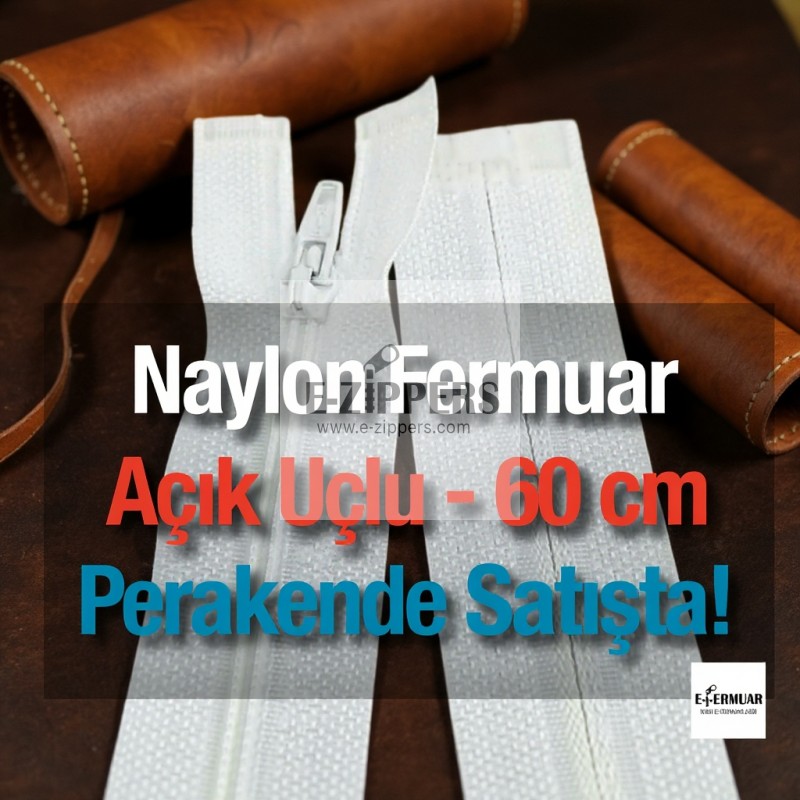 Naylon Pantolon ve Etek Fermuar 60 cm Açık Uçlu - Separe ZPS0060T5Promo