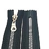 30 cm Tip 6 Kemik Dişli Nikel Kaplamalı Dipli Fermuar ZPS0030T6PROMO
