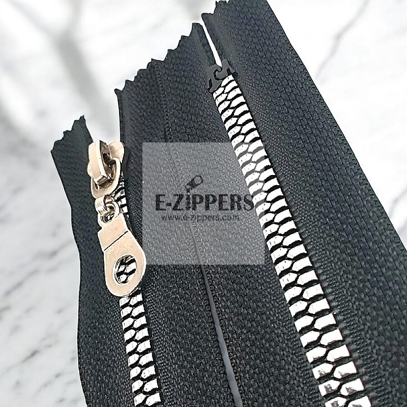 Silver Plated 30 cm T6 Bone Zipper Bottom ZPS0030T6PROMO