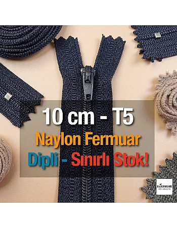 Nylon 10 cm Pocket Zipper with Bottom - NC0010T5