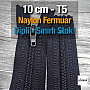 Naylon 10 Cm Cep Fermuarı Dipli -  NC0010T5