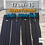  Naylon Cep Fermuarı 12 cm  Dipli -  NC0012T5