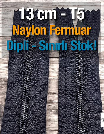  Naylon Cep Fermuarı 13 Cm Dipli -  NC0013T5