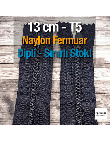  Naylon Cep Fermuarı 13 Cm Dipli -  NC0013T5
