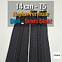 Naylon Cep Fermuarı 14 Cm  Dipli -  NC0014T5