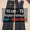 Nylon Pocket Zipper with 15 cm Bottom - NC0015T5