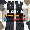 Nylon Pocket Zipper with 15 cm Bottom - NC0015T5