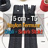 Nylon Pocket Zipper with 15 cm Bottom - NC0015T5