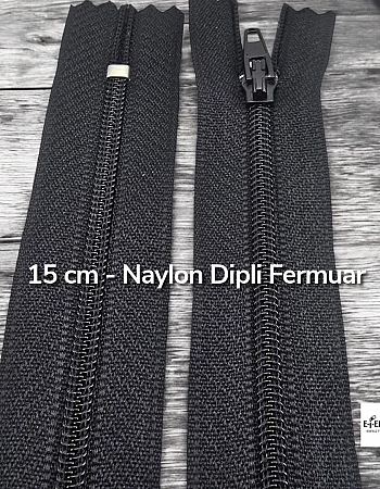  Naylon Cep Fermuarı 15 Cm Dipli -  NC0015T5