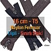 Nylon Pocket Zipper with 16 cm Bottom - NC0016T5