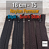 Naylon Cep Fermuarı 16 Cm Dipli -  NC0016T5