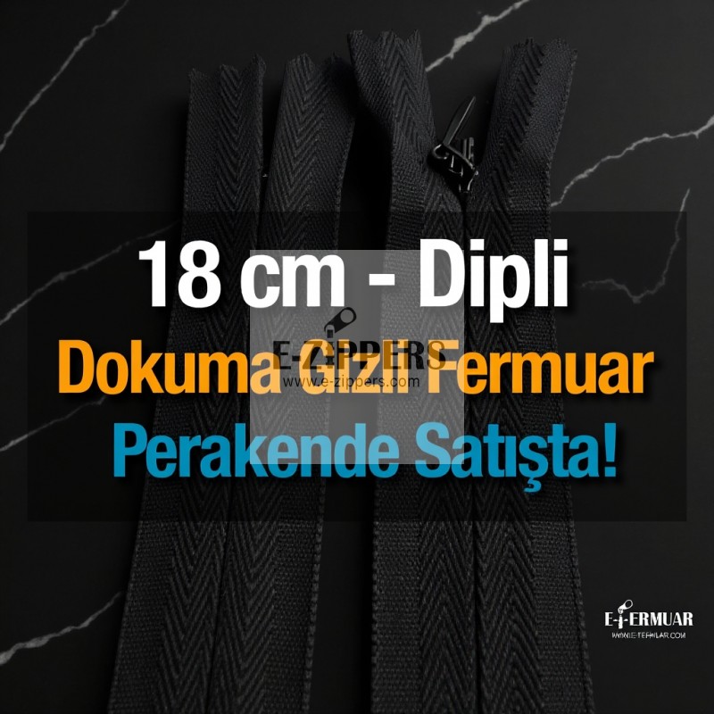 Woven 18 cm Tulle Zipper - NC0018DTUL