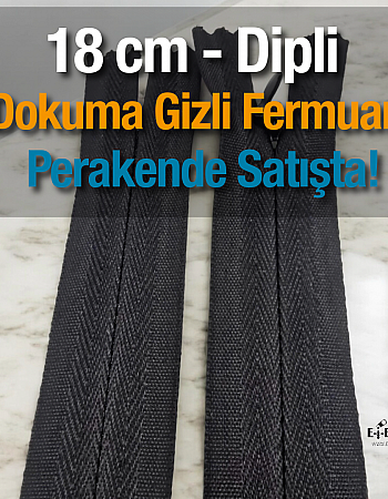 Dokuma 18 cm Tül Fermuar -  NC0018DTUL