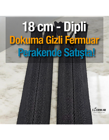 Dokuma 18 cm Tül Fermuar -  NC0018DTUL