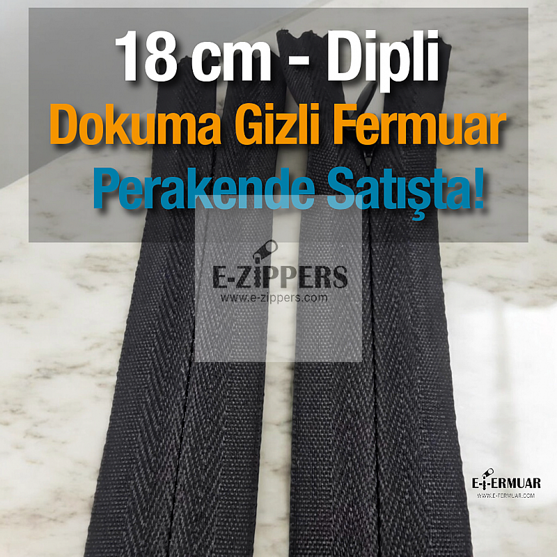 Dokuma 18 cm Tül Fermuar -  NC0018DTUL