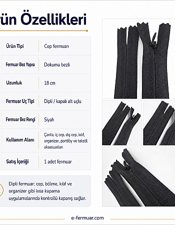 Woven 18 cm Tulle Zipper - NC0018DTUL