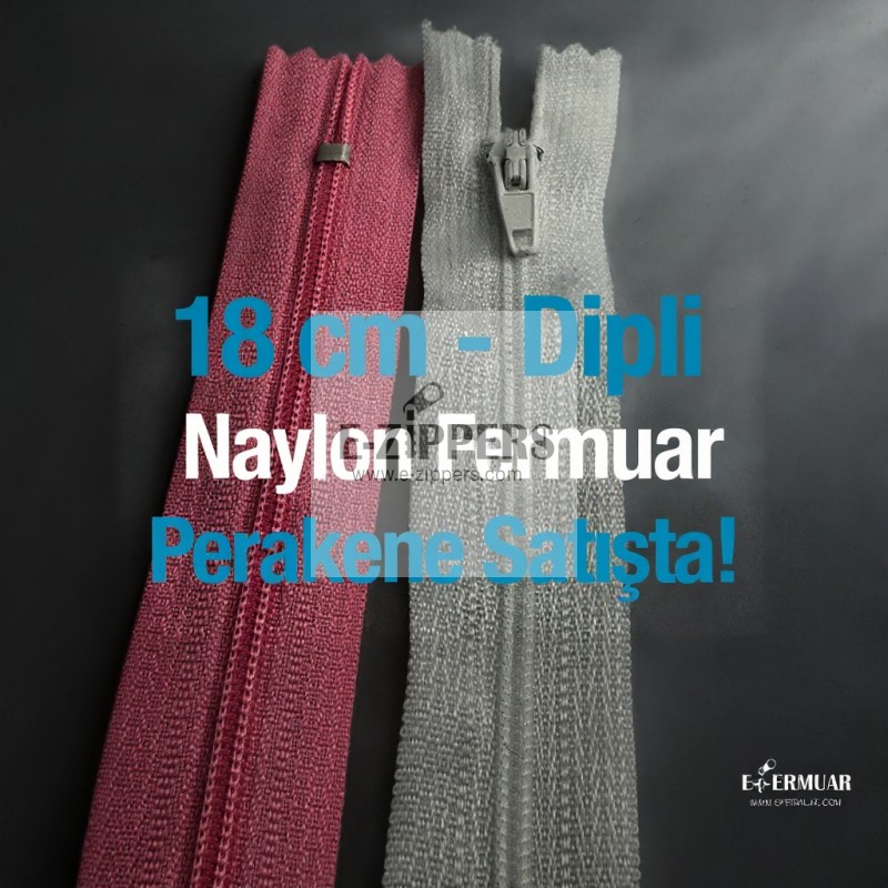 Nylon 18 cm Pocket Zipper - Bottom - NC0018T5