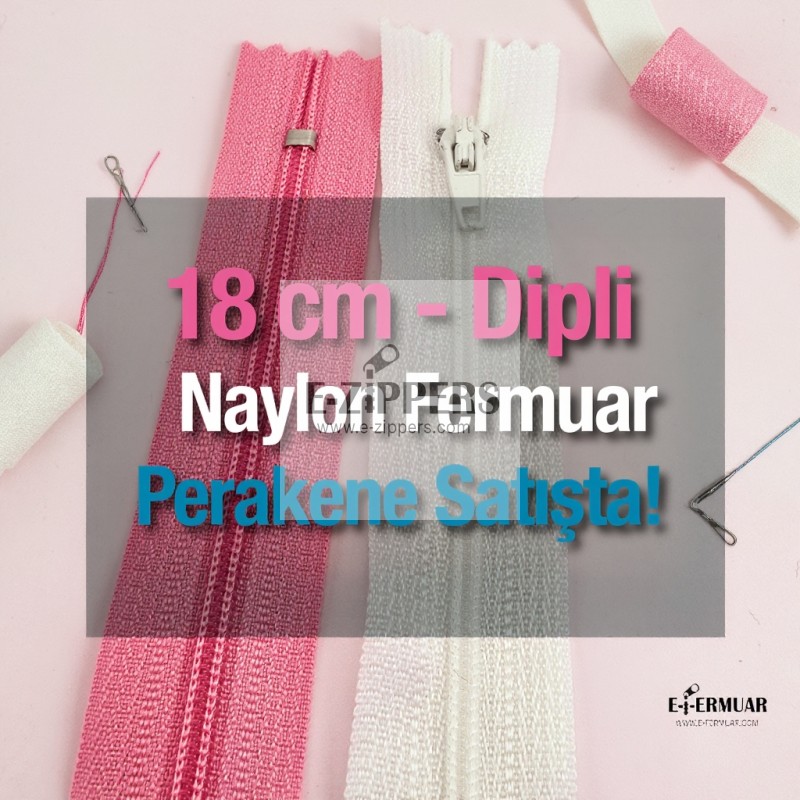 Nylon 18 cm Pocket Zipper - Bottom - NC0018T5