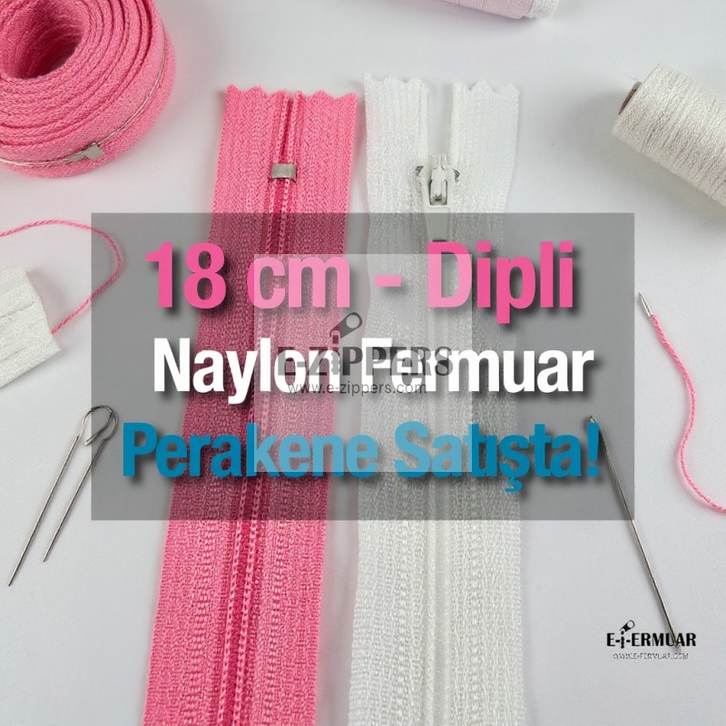 Nylon 18 cm Pocket Zipper - Bottom - NC0018T5