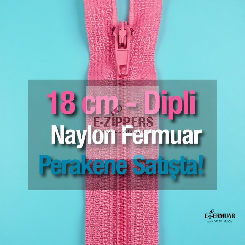 Nylon 18 cm Pocket Zipper - Bottom - NC0018T5