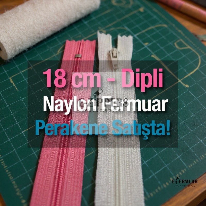 Nylon 18 cm Pocket Zipper - Bottom - NC0018T5