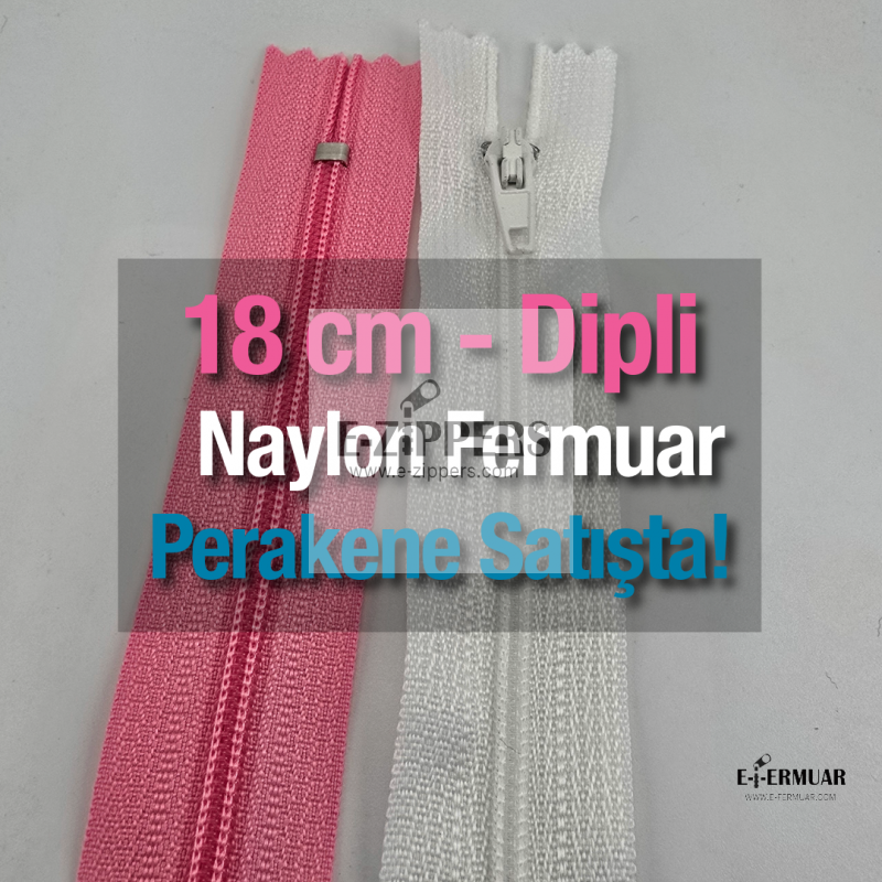 Nylon 18 cm Pocket Zipper - Bottom - NC0018T5