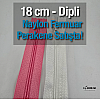 Naylon 18 Cm Cep Fermuarı  -  Dipli - NC0018T5