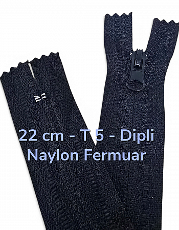 22 cm Nylon #3 Closed-End Pants and Skirt Zipper with Reverse Combi Slider NC0022T5C