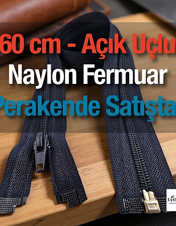 Naylon Mont Fermuarı Açık Uçlu (Separe) 60 Cm  -  PR0060T10