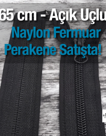 Naylon Mont Fermuarı 65 Cm Açık Uçlu (Separe)  -  NC0065T10