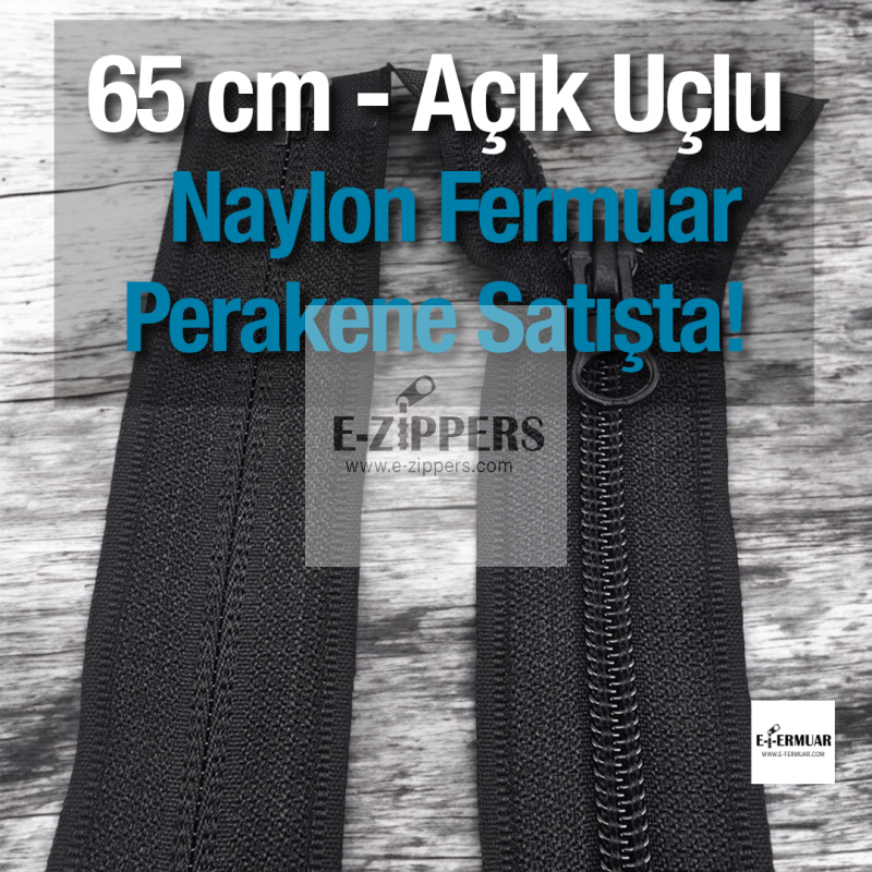 Naylon Mont Fermuarı 65 Cm Açık Uçlu (Separe)  -  NC0065T10