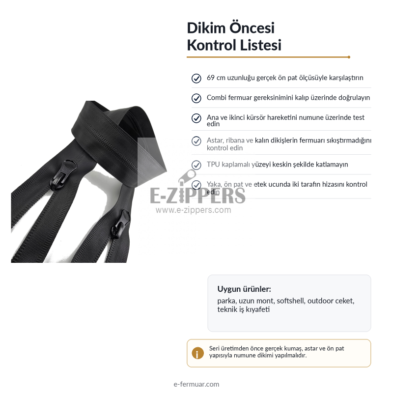 Waterproof Zipper 69 cm TPU NC0069SG