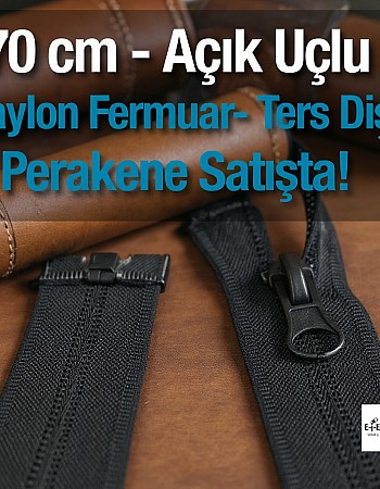 Naylon 70 Cm Mont Fermuarı Açık Uçlu (Separe)  -  NC0070T10