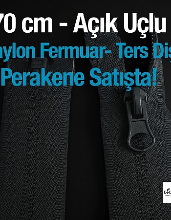 Naylon 70 Cm Mont Fermuarı Açık Uçlu (Separe)  -  NC0070T10