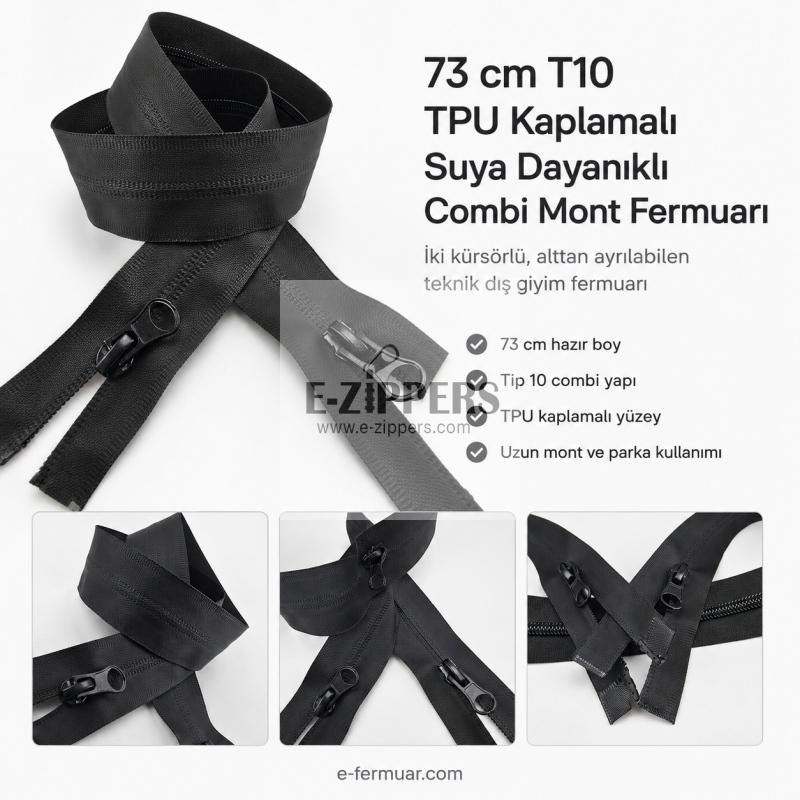 Waterproof Zipper 73 cm TPU NC0073SG