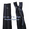 22 cm Nylon #3 Closed-End Pants and Skirt Zipper with Cord Pull Slider NC0022T5CI
