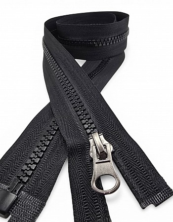 50 cm Timsah Diş Kemik Mont Fermuarı | Açık Uçlu Separe Kısa Model | PR0050T6TMS